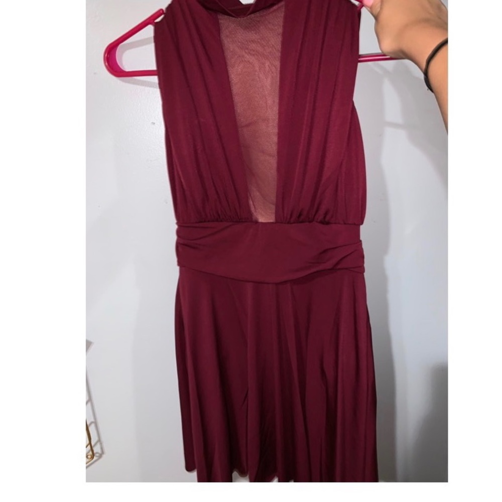 Burgundy dance costume/ dress